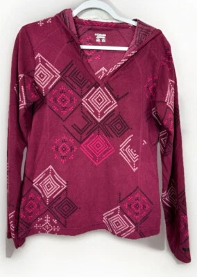 Columbia Womens Fleece Hooded Pullover sz M, GUC - Image 1 of 4