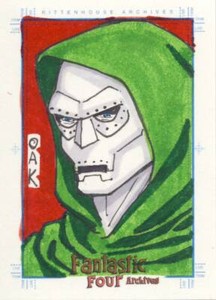 2008 Marvel  Fantastic Four Archives Sketch Card Carvalho Dr Doom