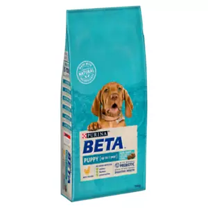 More details for purina beta puppy dry dog food pet feeding with chicken 14kg