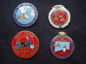 Eight Harley Davidson Pins From 1980's & 90's - Picture 1 of 12