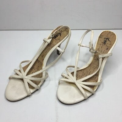 Sandalia Fioni para mujer de tacón blanco 77534-10 primavera verano informal talla 10 Foto 1 de 4