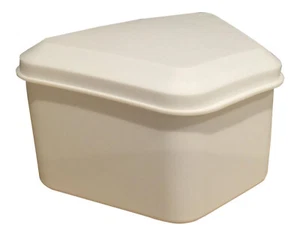Pureline Oralcare Denture Bath Container White For Upper & Lower NEW - Picture 1 of 1