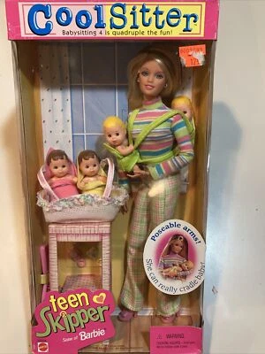 Barbie Hermana Adolescente Patrón Genial Niñera Cuidado de Niños 4 Cuádruple Diversión 20334 Nuevo 🍼 Foto 1 de 4