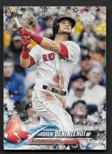2018 Topps Holiday Snowflake #HMW86 Andrew Benintendi Boston Red Sox - Picture 1 of 1