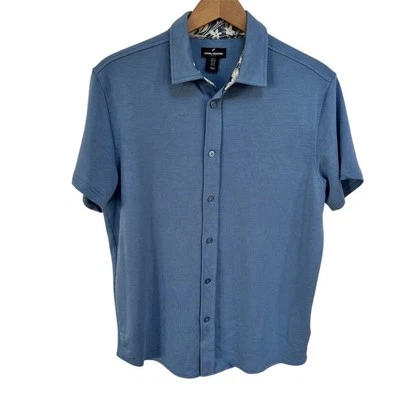 Daniel Hechter Men's Blue Short Sleeve Button-Down Shirt Size M - Image 1 of 4