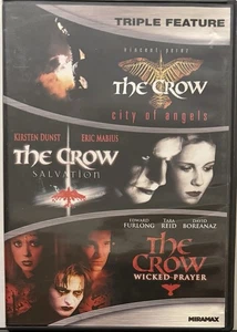 The Crow Triple Feature DVD City Of Angels/Salvation/Wicked Prayer - Picture 1 of 3