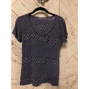 Maurices Talla Grande L Azul Marino Burnout Top - Imagen 1 de 4
