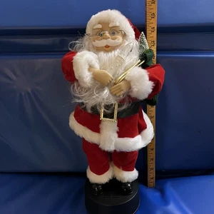 Vintage Motion-ettes Weihnachtsmann 16" Weihnachtslicht Bewegung 🎶 Jingle Bells - Bild 1 von 11