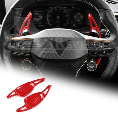 Extensión de palanca de cambios roja para volante SEAT Cupra León Ateca 2021-25 Foto 1 de 4