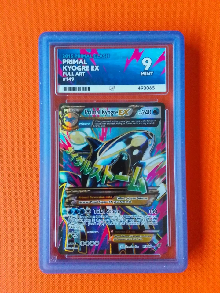 Pokémon TCG Primal Kyogre EX Card #149 XY Primal Clash ACE 9 POP 1 - Image 1 of 2