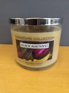 Bath & Body Works Signature Collection schwarzer Amethyst 3-Docht-Kerze 14,5 Oz. neu aus altem Lagerbestand - Bild 1 von 9