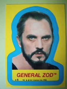 SUPERMAN II STICKER #5 - General ZOD  1980 - Picture 1 of 2