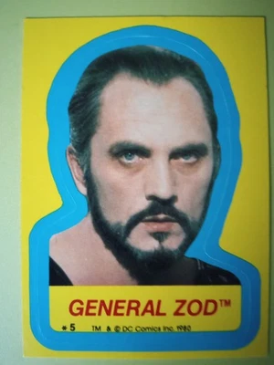 SUPERMAN II STICKER #5 - General ZOD  1980 - Image 1 of 2