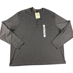 Duluth Trading Camicia Uomo 2XL Grigio Powercord Manica Lunga Cordura Henley Abbigliamento da Lavoro - Foto 1 di 8