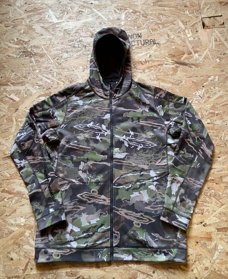 Camp Under Armour Hooded Full Zip Vest Large Loose fit Men's - Image 1 of 4