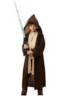 Child Unisex Star Wars Jedi Hooded Robe Fancy Dress Costume