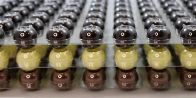 3x63st. 189st. Hohlkugeln für Pralinen Gemischt Schokolade Hohlkörper Trüffel   - Bild 1 von 4