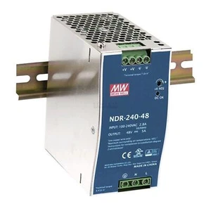MEAN WELL NDR-240-48 240W 48V 5A Din Rail power supply DIN-RAIL - Picture 1 of 2
