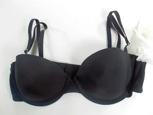 Montelle Intimates Jule Solid Black Style #4591 Multi-Way Convertible Bra 34B - Picture 1 of 1