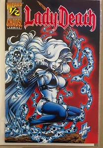 LADY DEATH WIZARD #1/2 (Chaos 1994) NM RED Velvet Brian Pulido & Steven Hughes - Picture 1 of 4