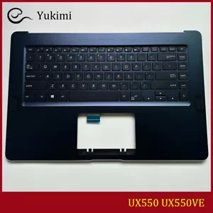 FOR ASUS UX550 UX550VE Blue Laptop C Shell Cover Upper Palmrest Backlit Keyboard - Picture 1 of 5