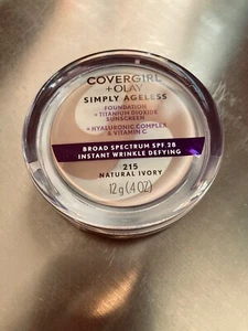 COVERGIRL+OLAY Simply Ageless Instant Wrinkle-Defying Foundation 215 NAT IVORY - Picture 1 of 1