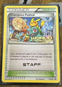 Pokemon Champions Festival XY176 Weltmeisterschaften 2016 STAFF Star Promo LP - Bild 1 von 12