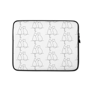 13" - 15" Lovey Cats Laptop Sleeve - Afbeelding 1 van 21