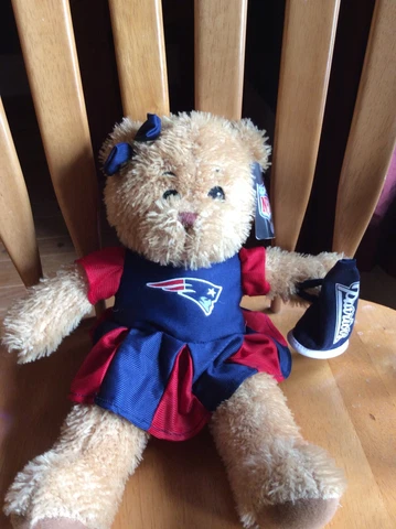 New England Patriots   Plush Cheerleader Bear Good Stuff Cover