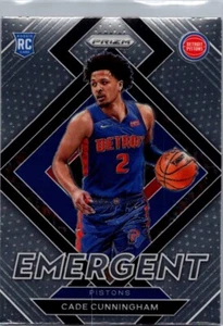 2021-22 Panini Prizm Base Rookie Emergent #22 Cade Cunningham (RC) Pistons - Picture 1 of 2