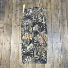 Realtree Cargo Trousers Womens Camo Baggy Straight Leg Hunting Pants, Green, 28"