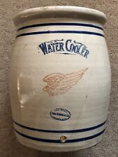 RED WING 10 Gal. HAND TURNED 6” Wing As Is WATER COOLER Vivid COLORFUL Markings