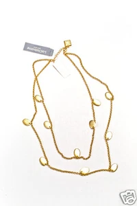 Collar de doble cadena Liz Claiborne New York tono dorado de 20" nuevo precio de venta sugerido por el fabricante $38.00 - Imagen 1 de 5