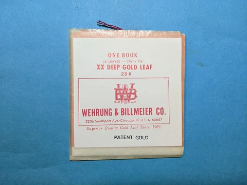 23k gold leaf sheets book of 25 Cover