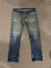 APC BUTLER JEANS NEW CURE H EPIC FADEZ DESTROYED WORN IN DENIM FADED SERIES