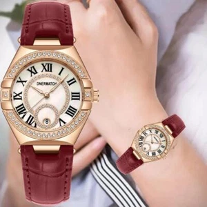 Orologio da donna al quarzo di lusso di nicchia stile britannico vintage rotondo piccolo quadrante - Foto 1 di 7