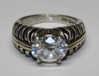 ANILLO KABANA PLATA ESTERLINA DQ CZ - TALLA 7 Foto 1 de 4