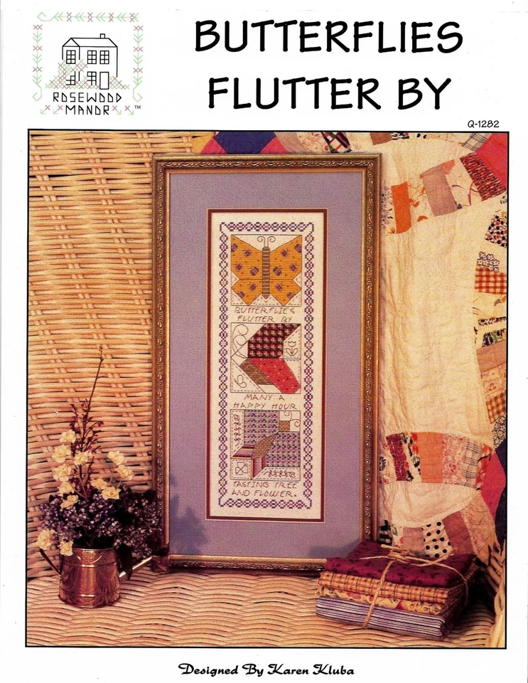Butterflies Flutter By by Rosewood Manor cross stitch pattern - Image 1 of 1