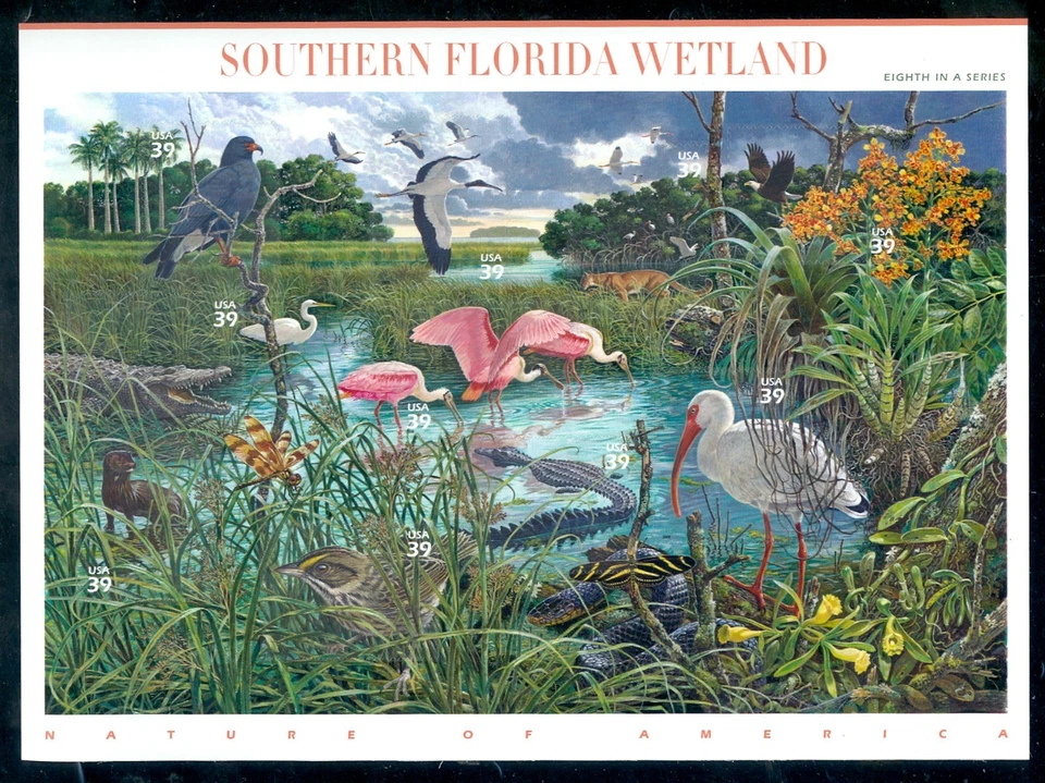 US  4099 Southern Florida Wetland, Complete Sheet/10, Mint NH - Image 1 of 1
