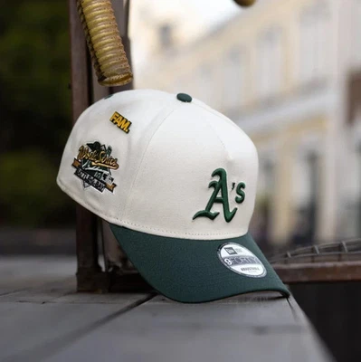 9FORTY Oakland Athletics Serie Mundial 1989 Dos Tonos Amarillo UV Snapback Marco A Foto 1 de 4