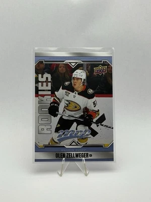 2024-25 Upper Deck MVP Rookies #221 Olen Zellweger Anaheim Ducks RC - Image 1 of 2