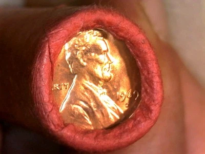 $$1969-D F.R.C.!!- Lincoln Memorial -Cents- -(1-Roll )-BU/ Uncirculated!! - Image 1 of 4