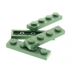 4x Lego Building Brick Plate 1x4 Sand Green Bar Star Wars 8639 41075 7194 3710
