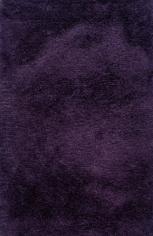 5x7 Sphinx Solid Shag Purple 81108 Colorful Area Rug - Approx 5' x 7' - Image 1 of 1