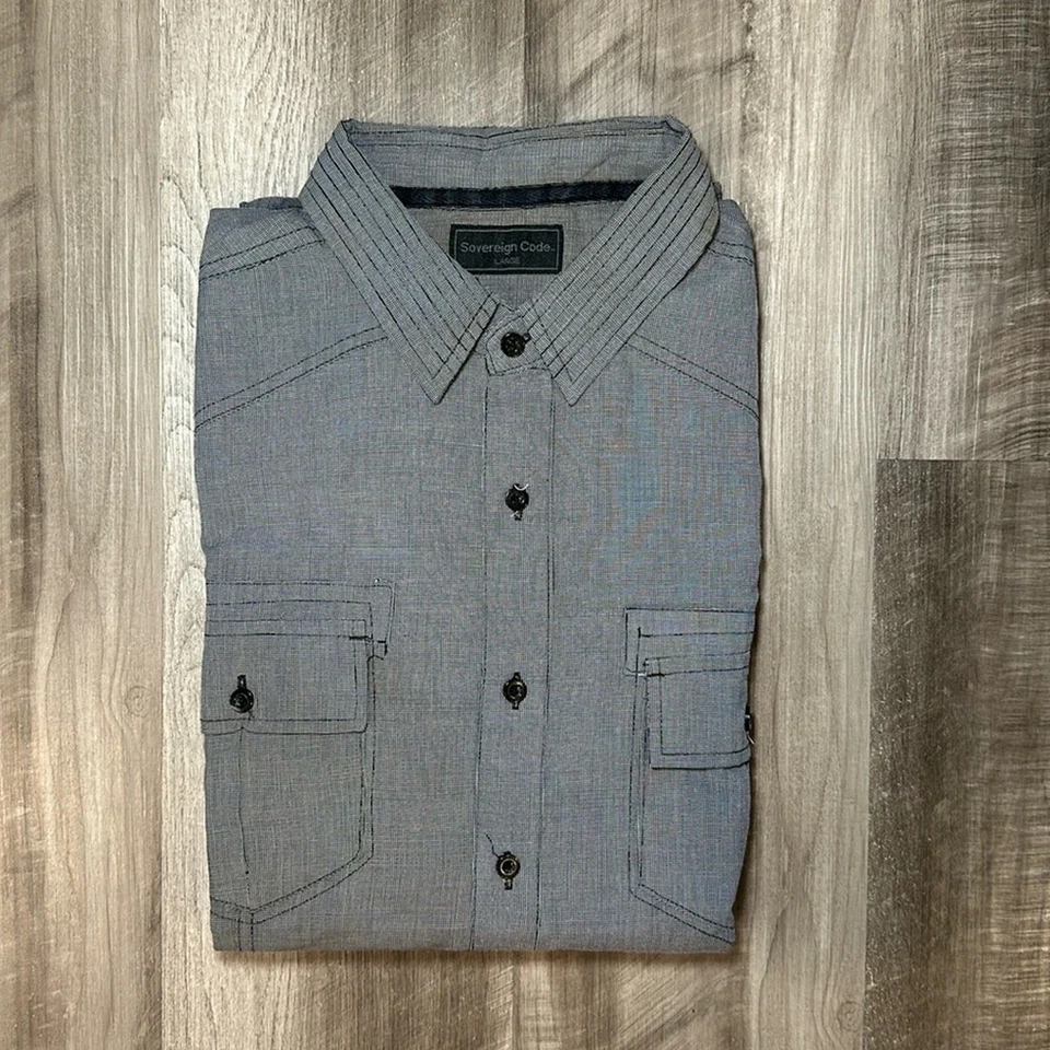 Sovereign Code Long Sleeve Button Down - Large - Image 1 of 4