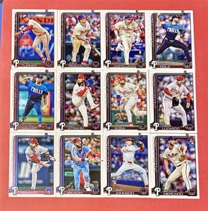 PHILADELPHIA PHILLIES 2025 Topps Series Two 12-Card BUNDLE (please read Descrp) - Picture 1 of 2