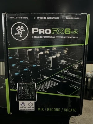 Mackie PROFX6V3 6 Channel Professional Effects Compact Mixer USB - Image 1 of 3
