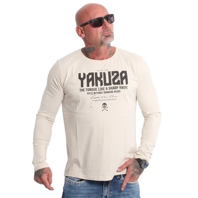 Yakuza Herren Shirt Longsleeve Sharp Knife whitecap gray 22062 gR 3XL - Bild 1 von 2