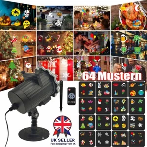 Halloween Christmas Outdoor Moving Landscape LED Laser Snowflake Projector Light - Picture 1 of 19
