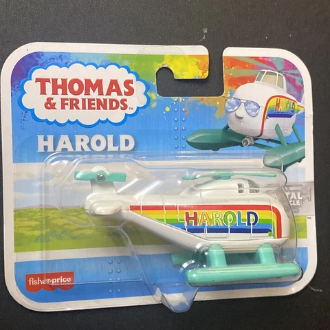 Thomas & Friends Metal Vehicle HAROLD Rainbow Multi-Color Helicopter FisherPrice Cover